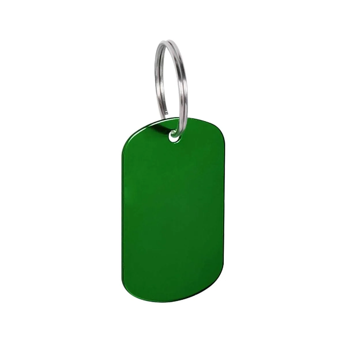 ENGRAVED METAL DOG TAG KEYCHAIN 1