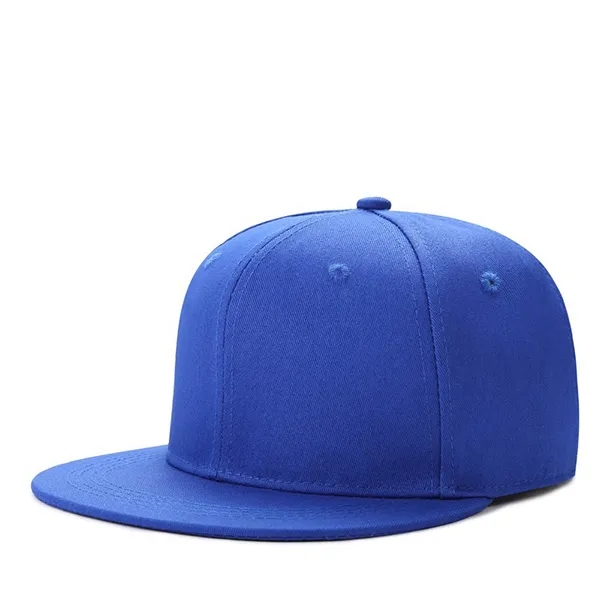 Baseball cap custom logo flat brim hat, custom hat with logo imprint 3