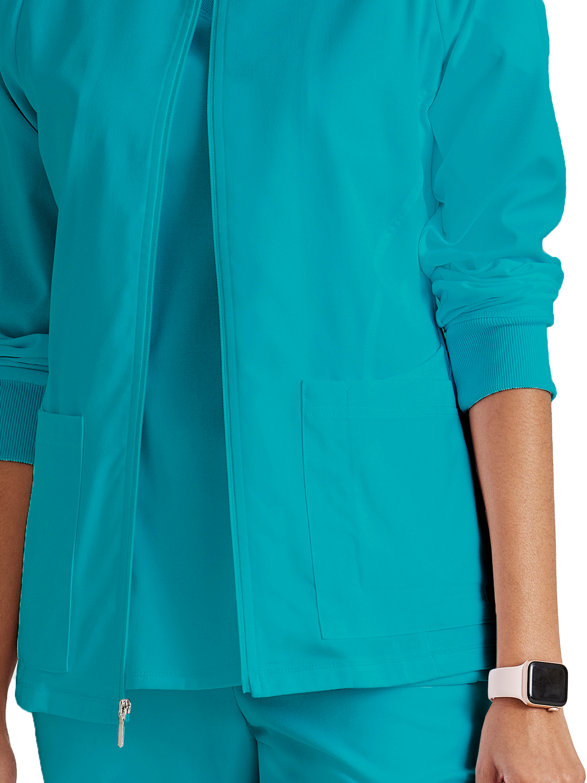 Grey's Anatomy Spandex Stretch - Women's Five-Pocket Gianna Warm-Up Scrub Jacket 49