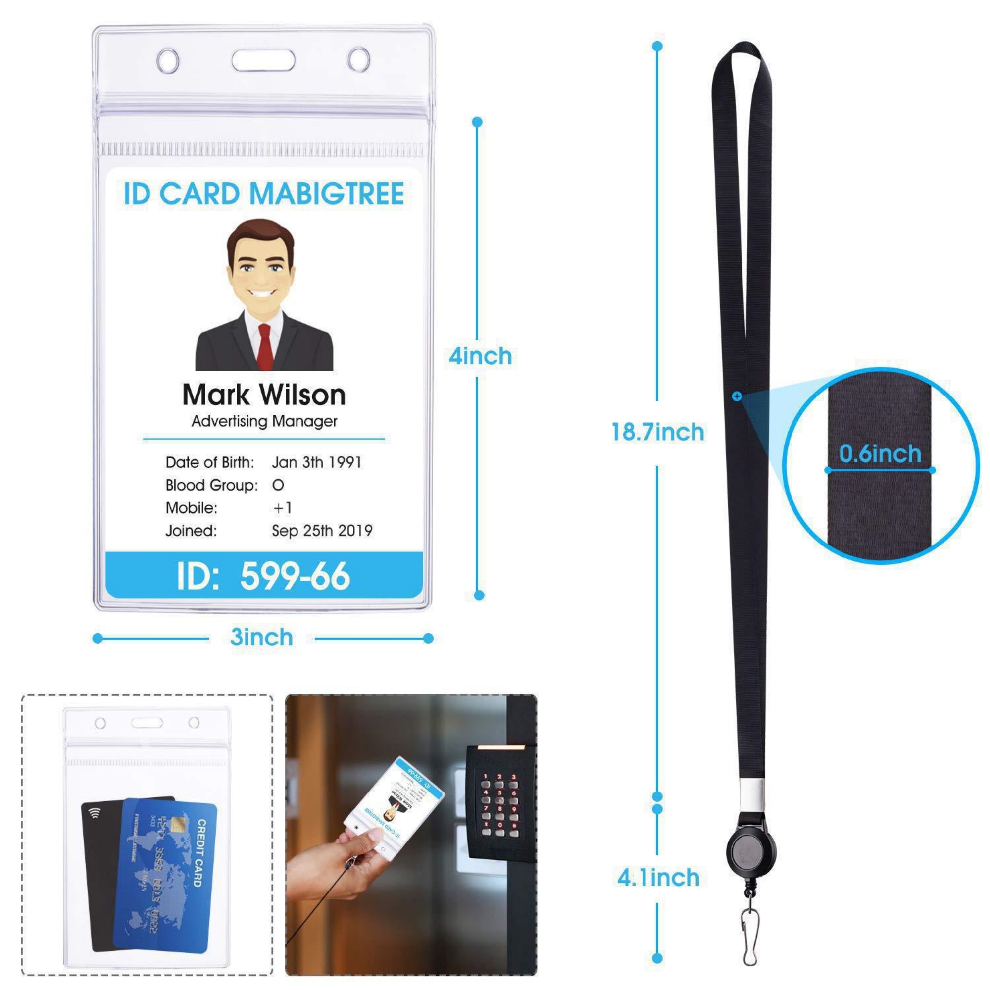 Lanyard With ID Badge Holder 3