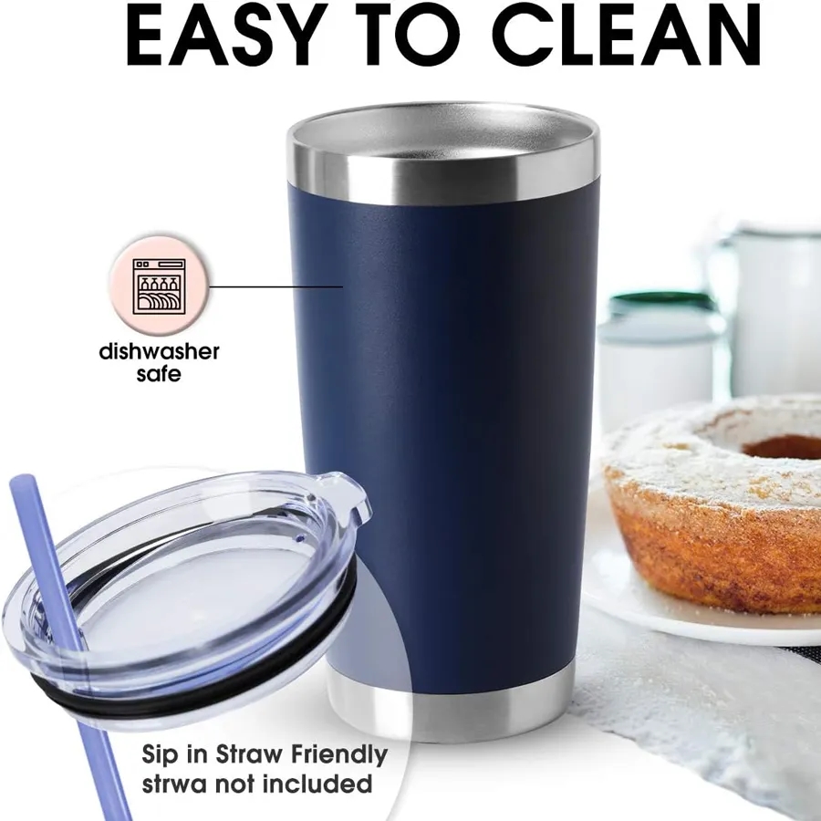 Double Wall Stainless Steel Travel Mugs 20.oz 3