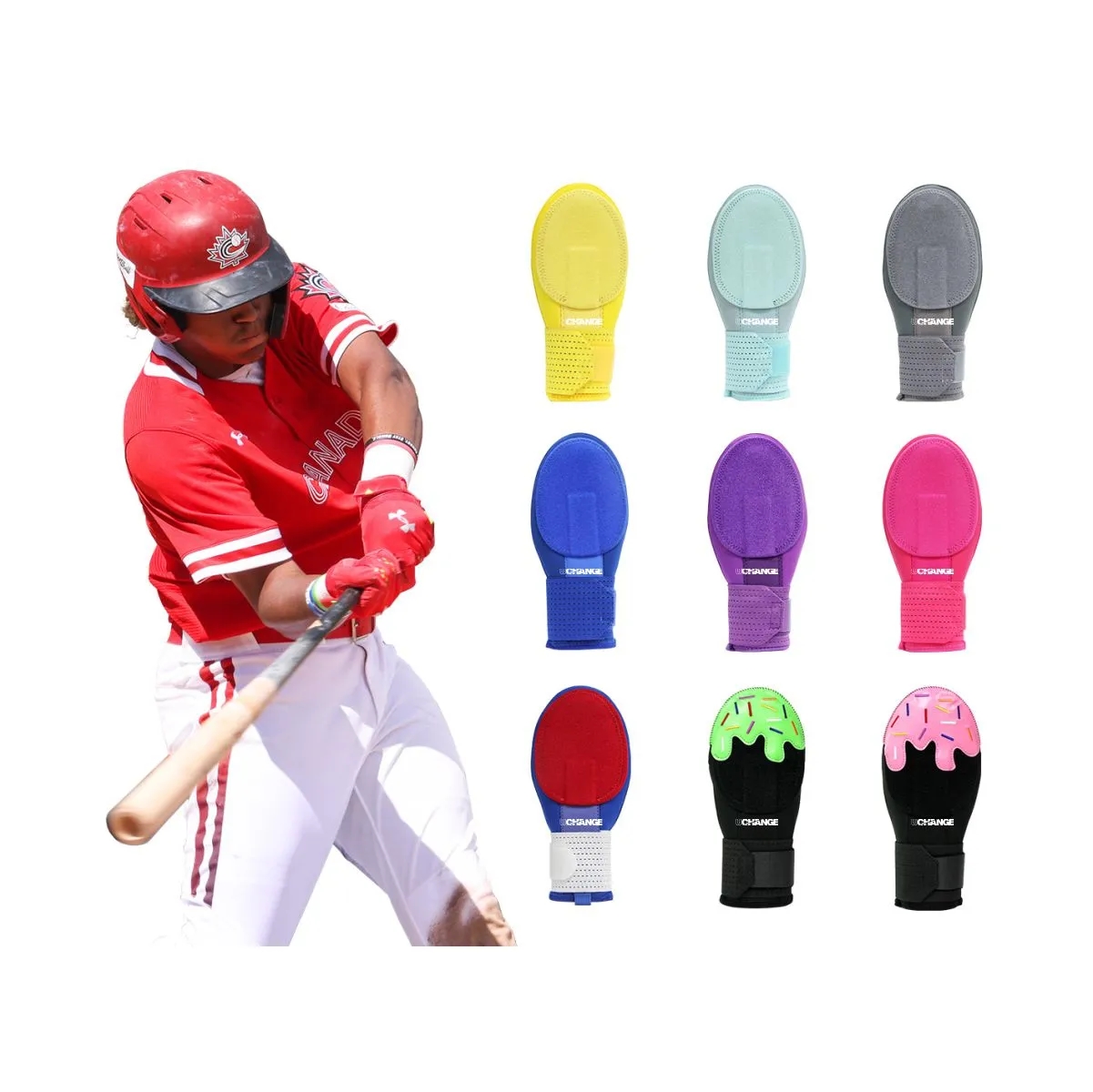 Ambidextrous Baseball Softball Sliding Mitt With Strap 1