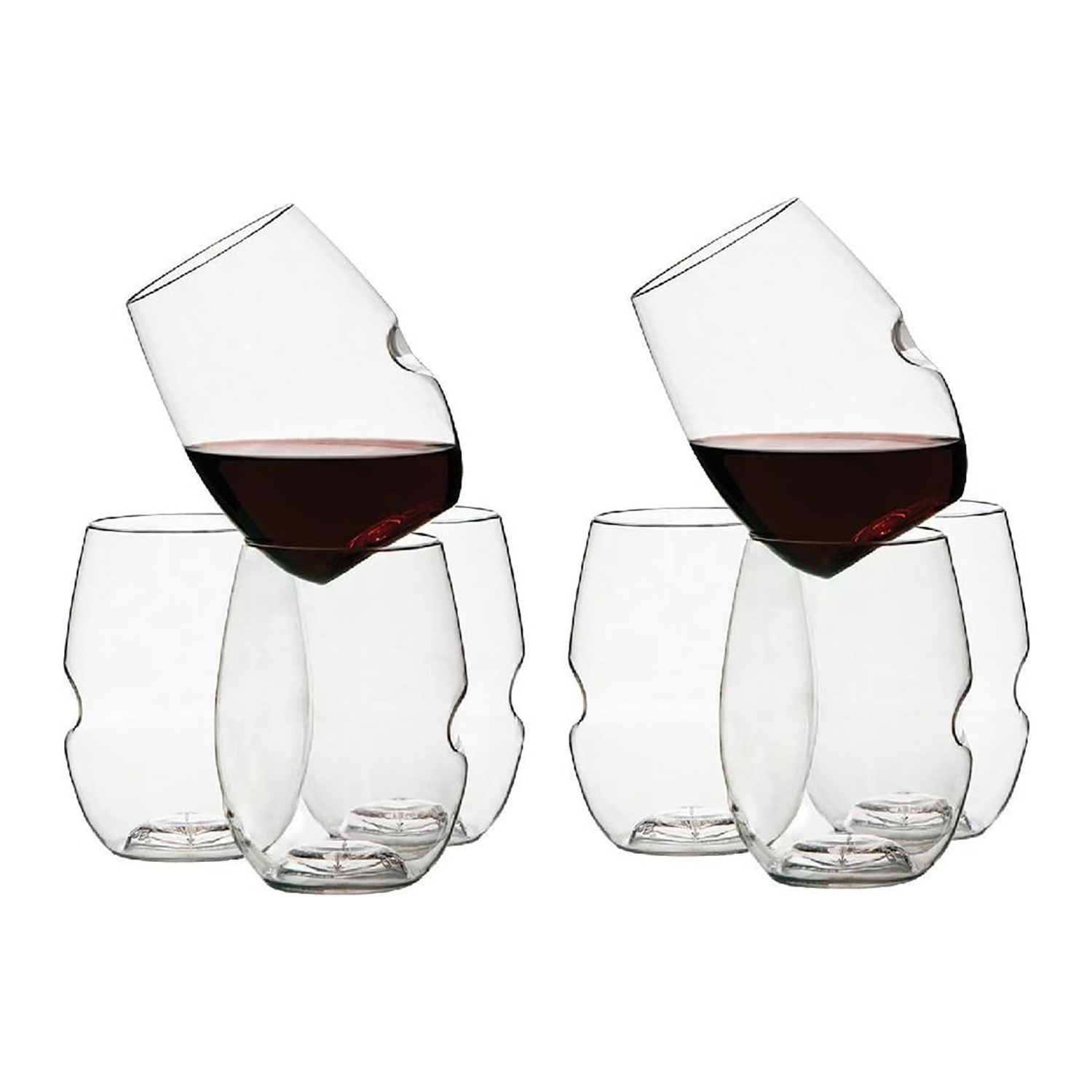 16oz Transparent Plastic Wine Glass 6