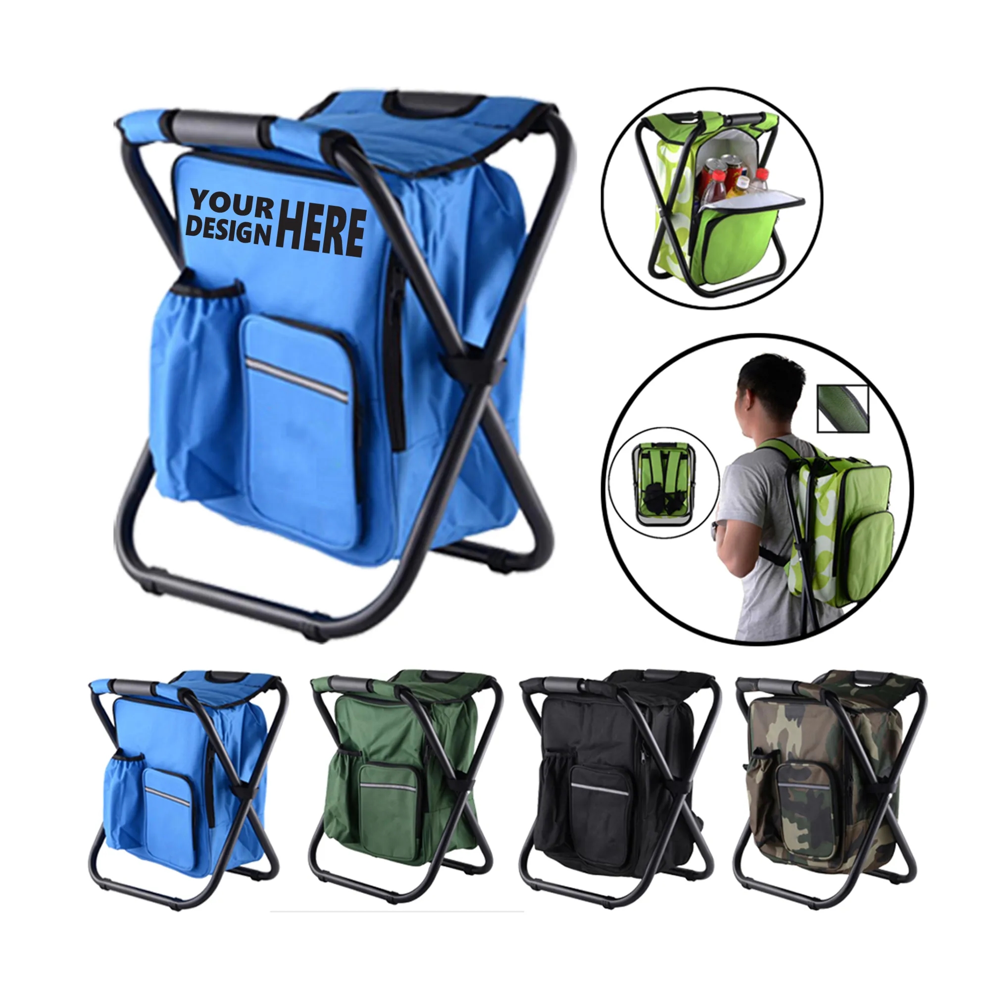Beach Chair with Cooler Bag
