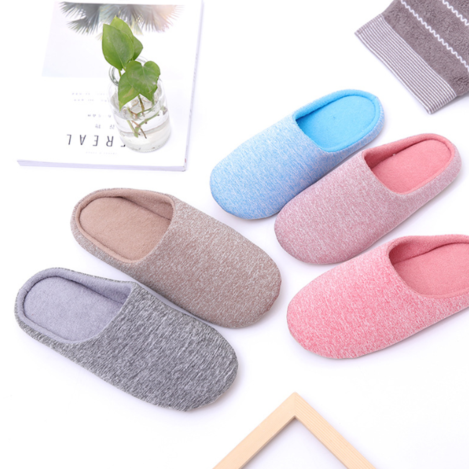 Autumn And Winter Warm Half Pack With Soft Soled Slippers 2