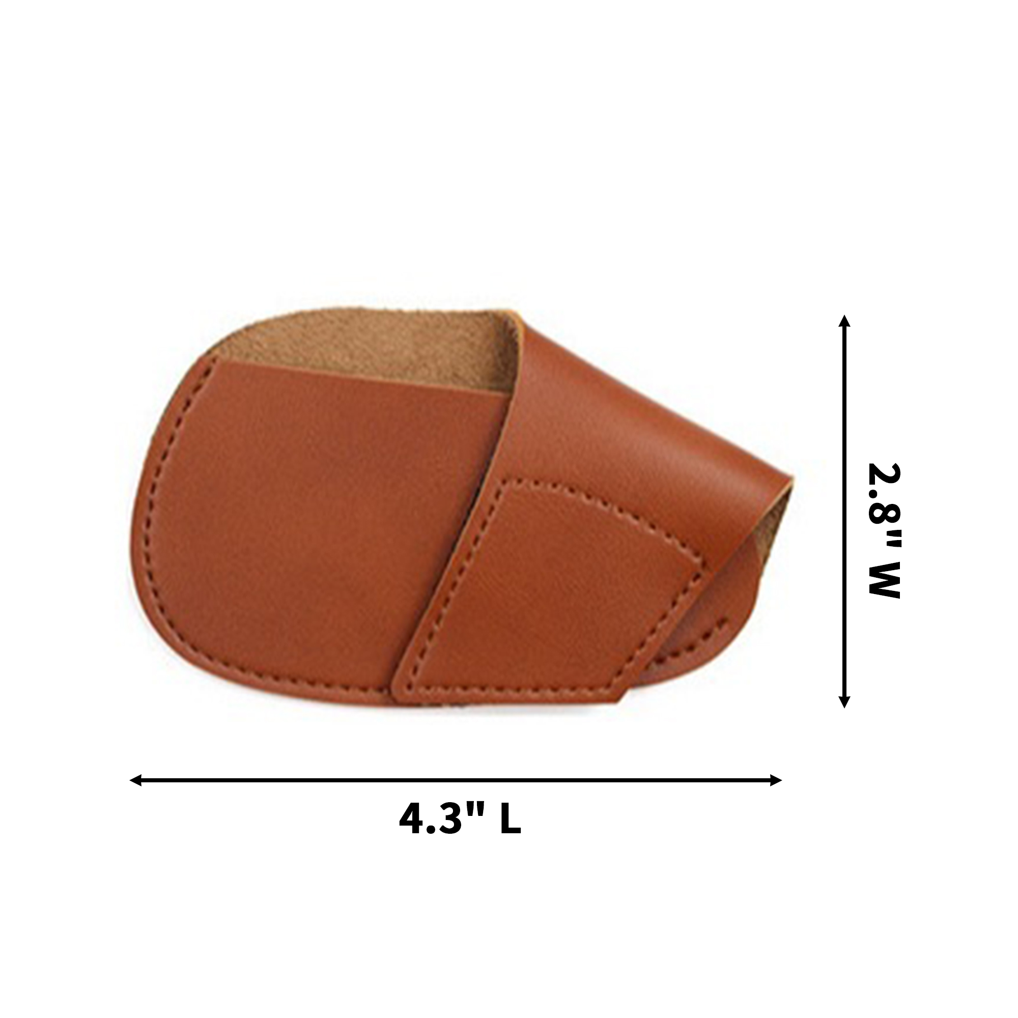 Leather Iron Head Cover 4.3" x 2.8" Easy On Off 2
