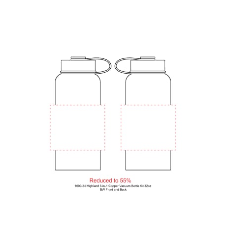 Highland 3-in-1 Copper Vacuum Bottle Kit 32oz 145
