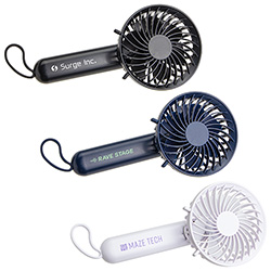 Quiet Breeze Rechargeable Hand Fan with Carabiner 21