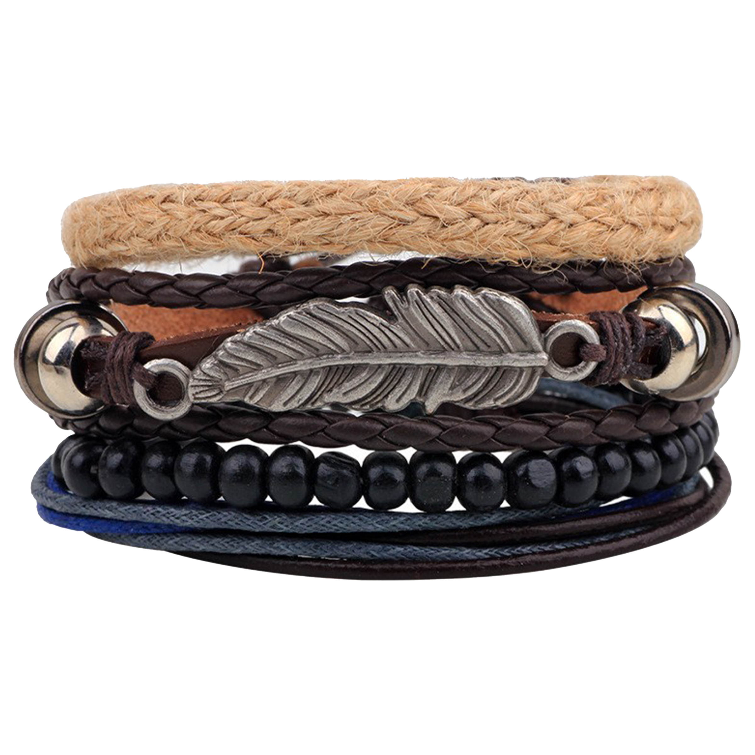 Cowhide Combining Multiple Bracelets 9