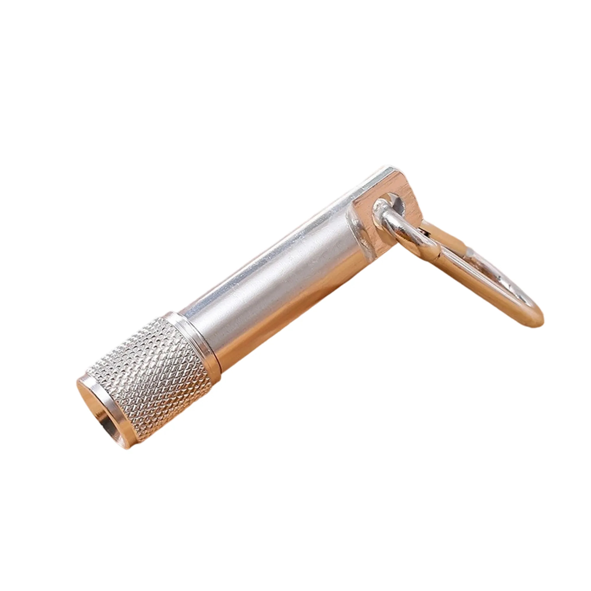 Aluminum Alloy Mini Flashlight with Carabiner Hook 9