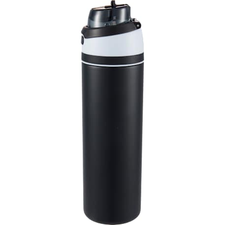 Elvin 28oz Recycled Stainless Flip Straw Bottle, custom water bottle with logo imprint 201