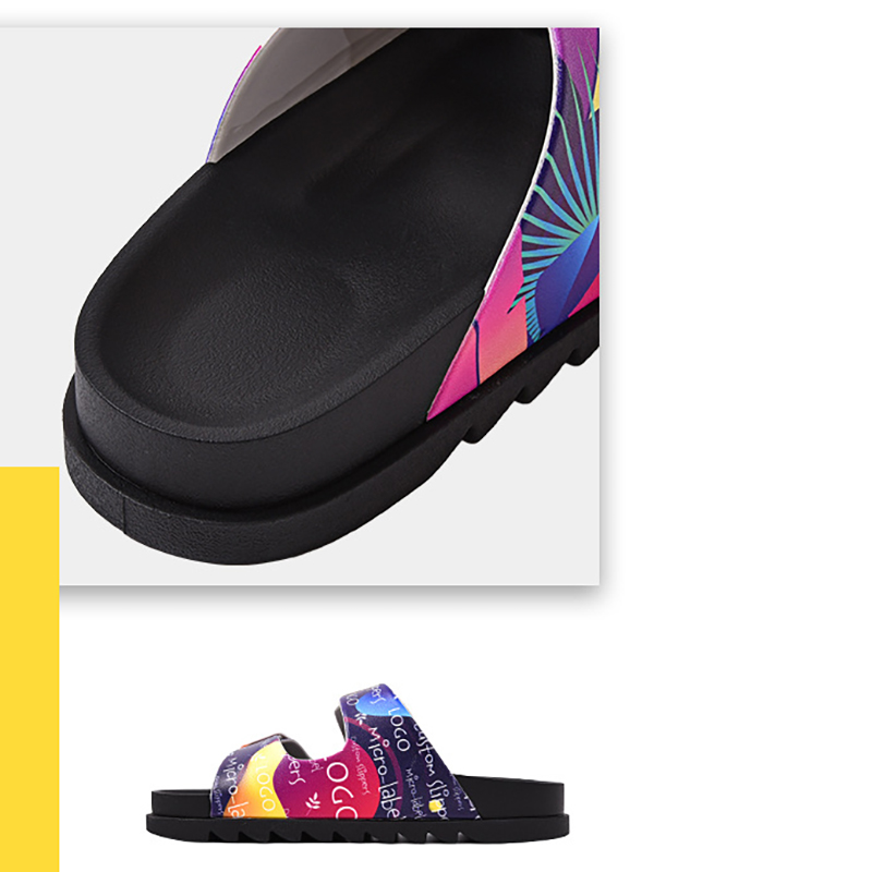 Adjustable Double Straps PVC Slides 8