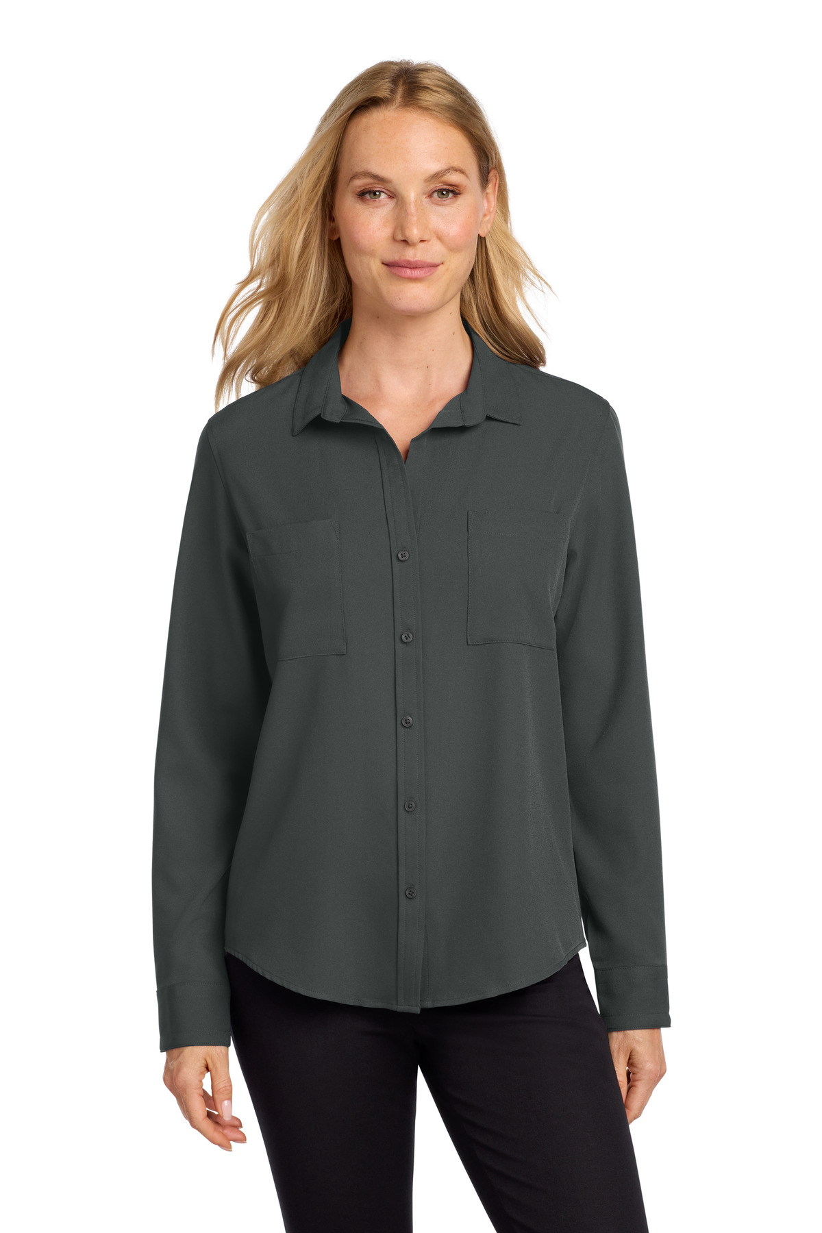 Mercer+Mettle Women's Stretch Crepe Long Sleeve Camp MM2013 41