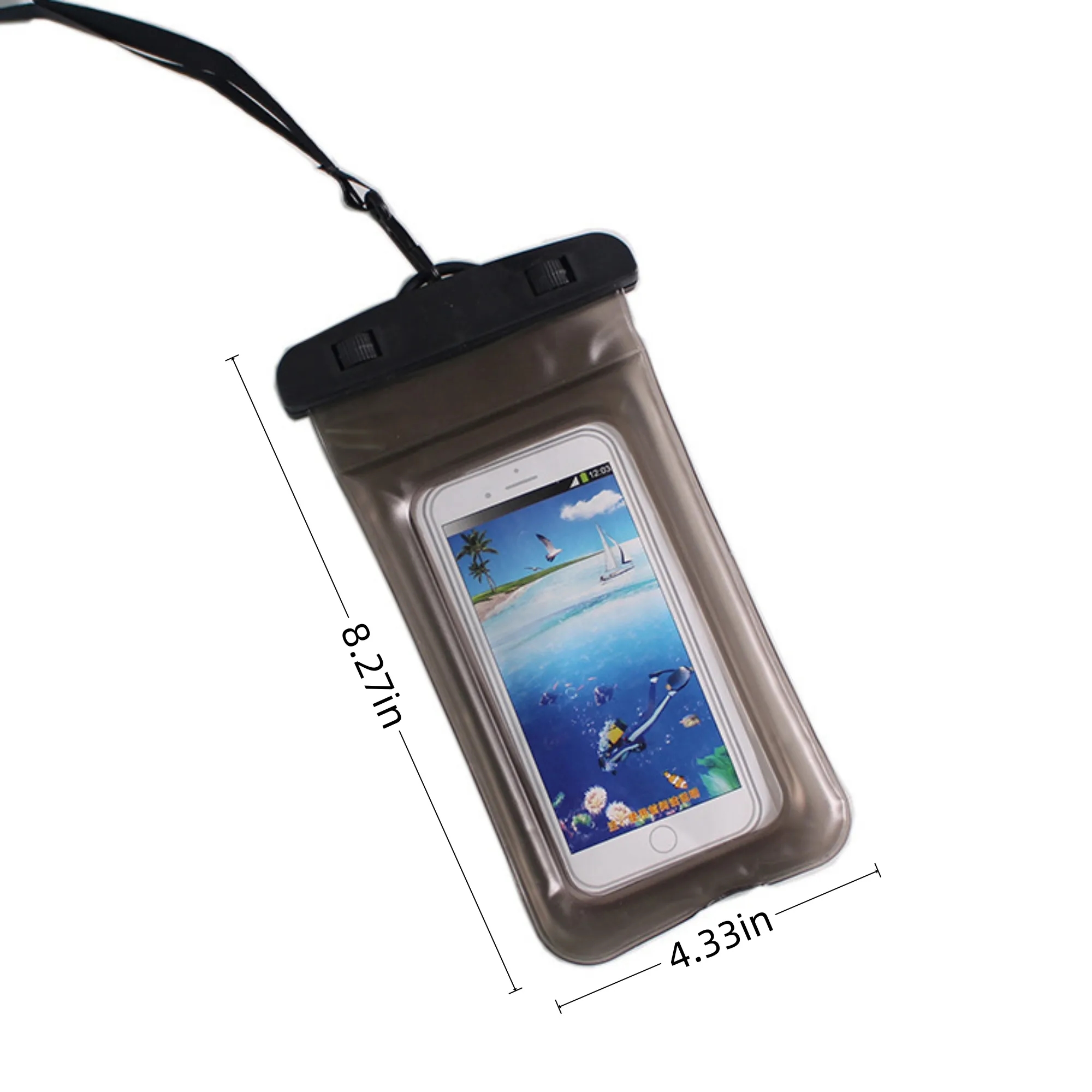 PVC double-sided inflatable mobile phone waterproof bag 4