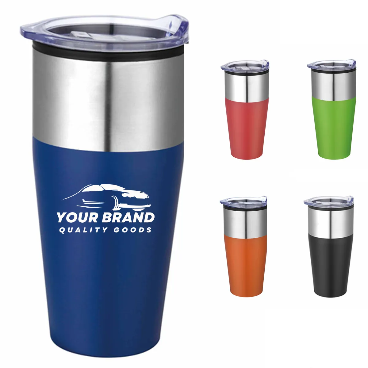 16oz. Stainless Steel Insulated Travel Tumbler Mug with Lid 2