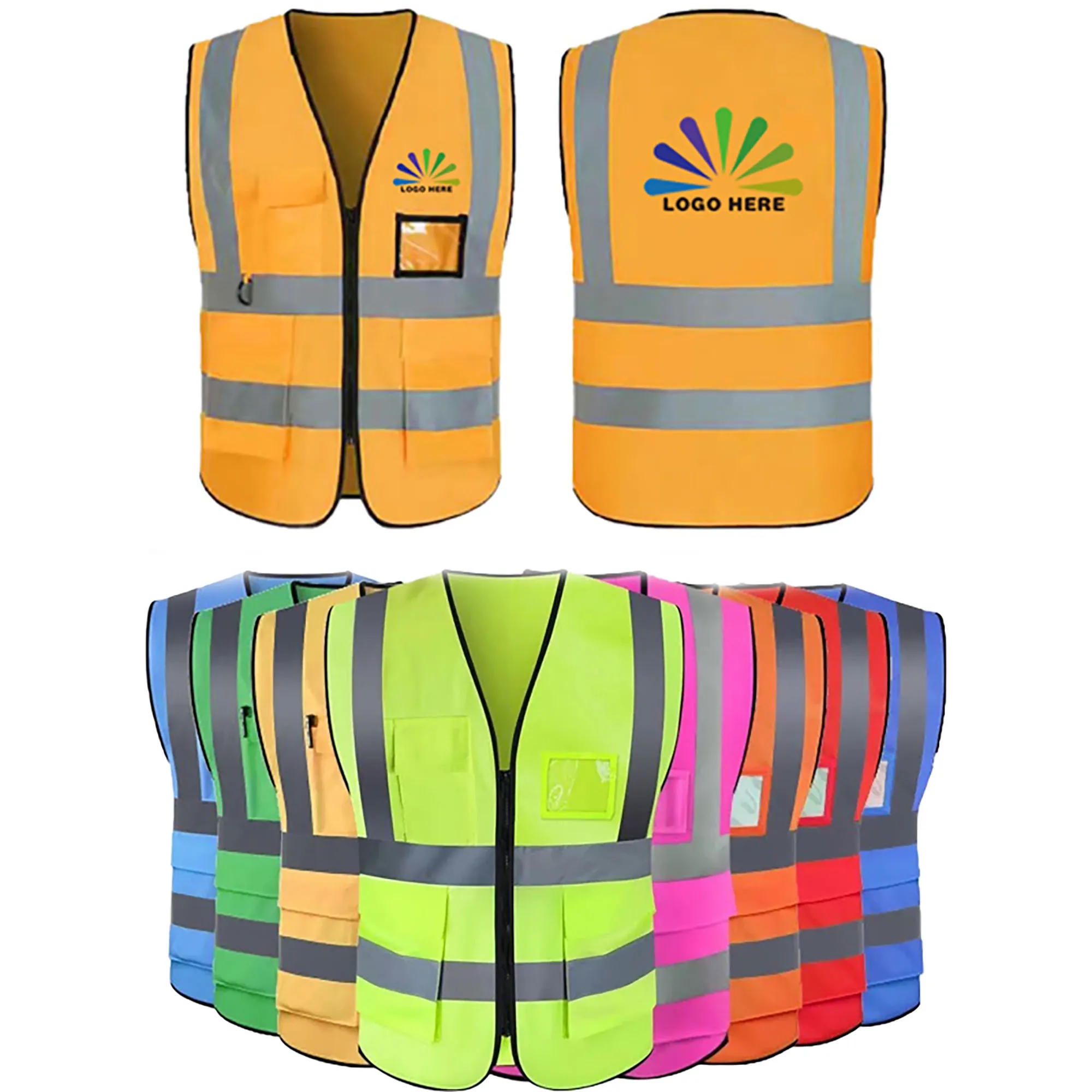 Multi-Pocket Reflective Vest 1