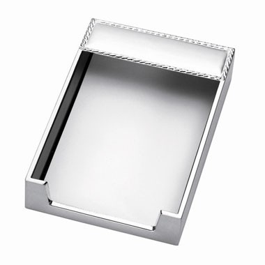 Silver Plated Memo Pad Holder 2
