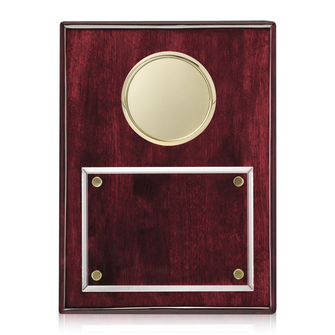 Jansenn Plaque - Rosewood/Gold 7