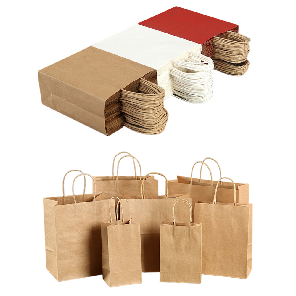 Custom Brown Paper Boutique Bag With Hand 3