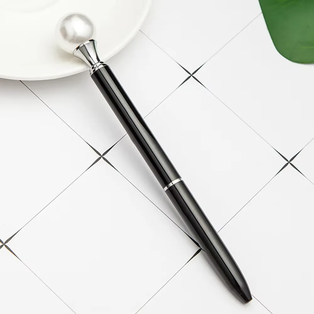 Pearl Top Deco Metal Ballpoint Pens 5