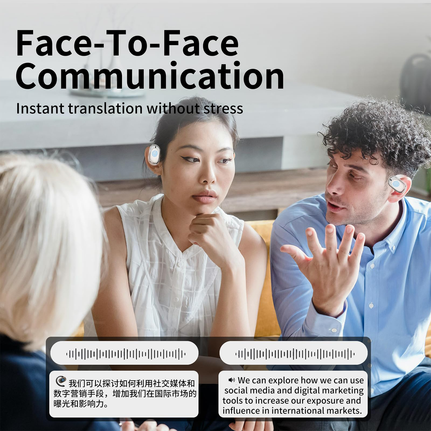 Bluetooth Earbuds – Real-Time Translation & Noise-Canceling 6