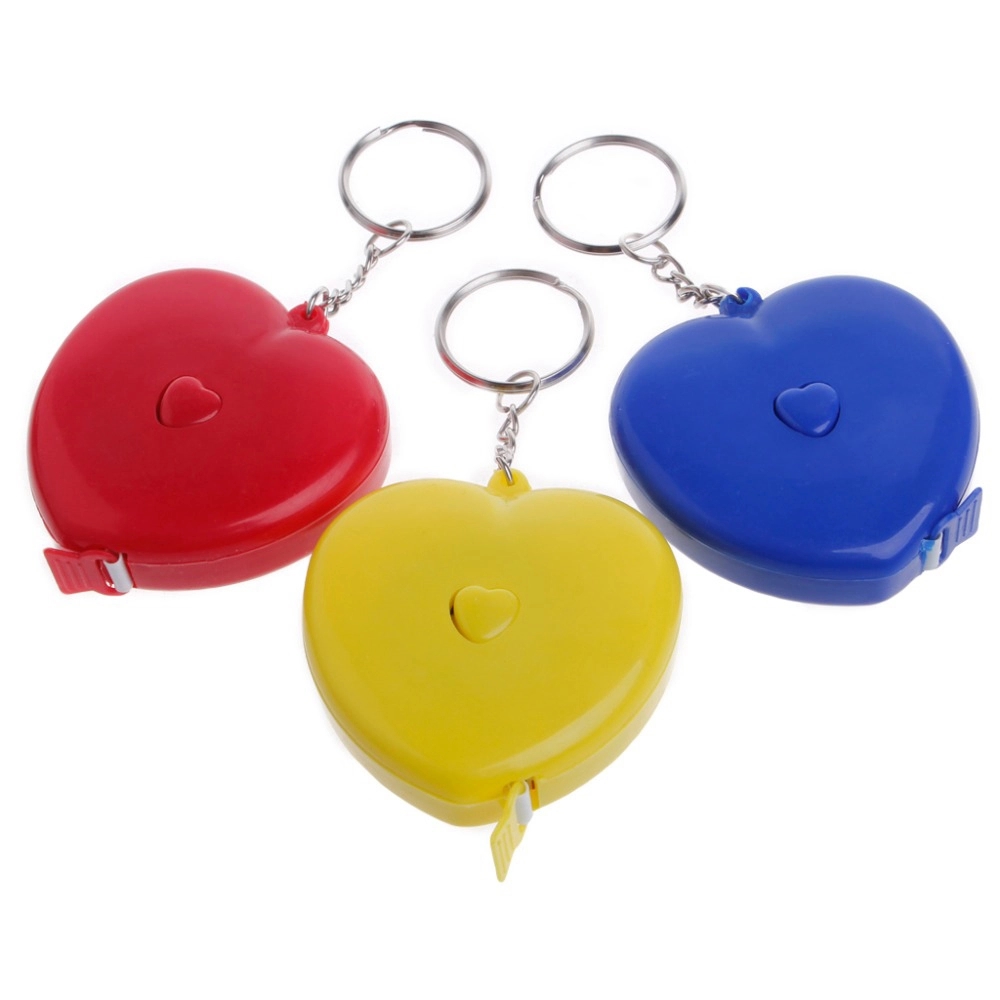 Heart Shaped Tape Measure Keyrings 5