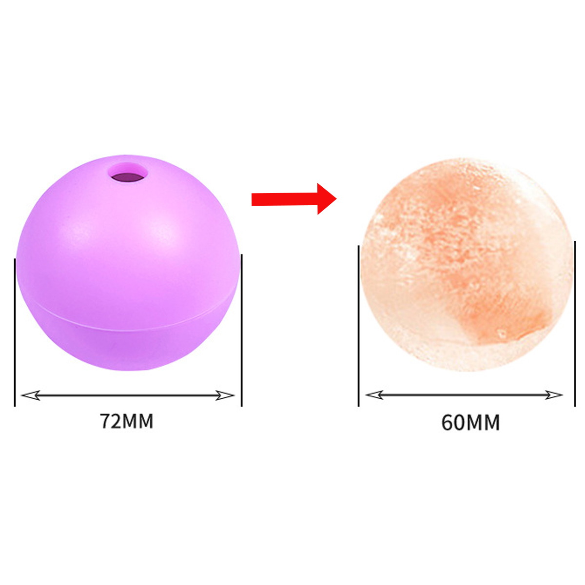2.36 In Silicone Ice Ball Molds 3