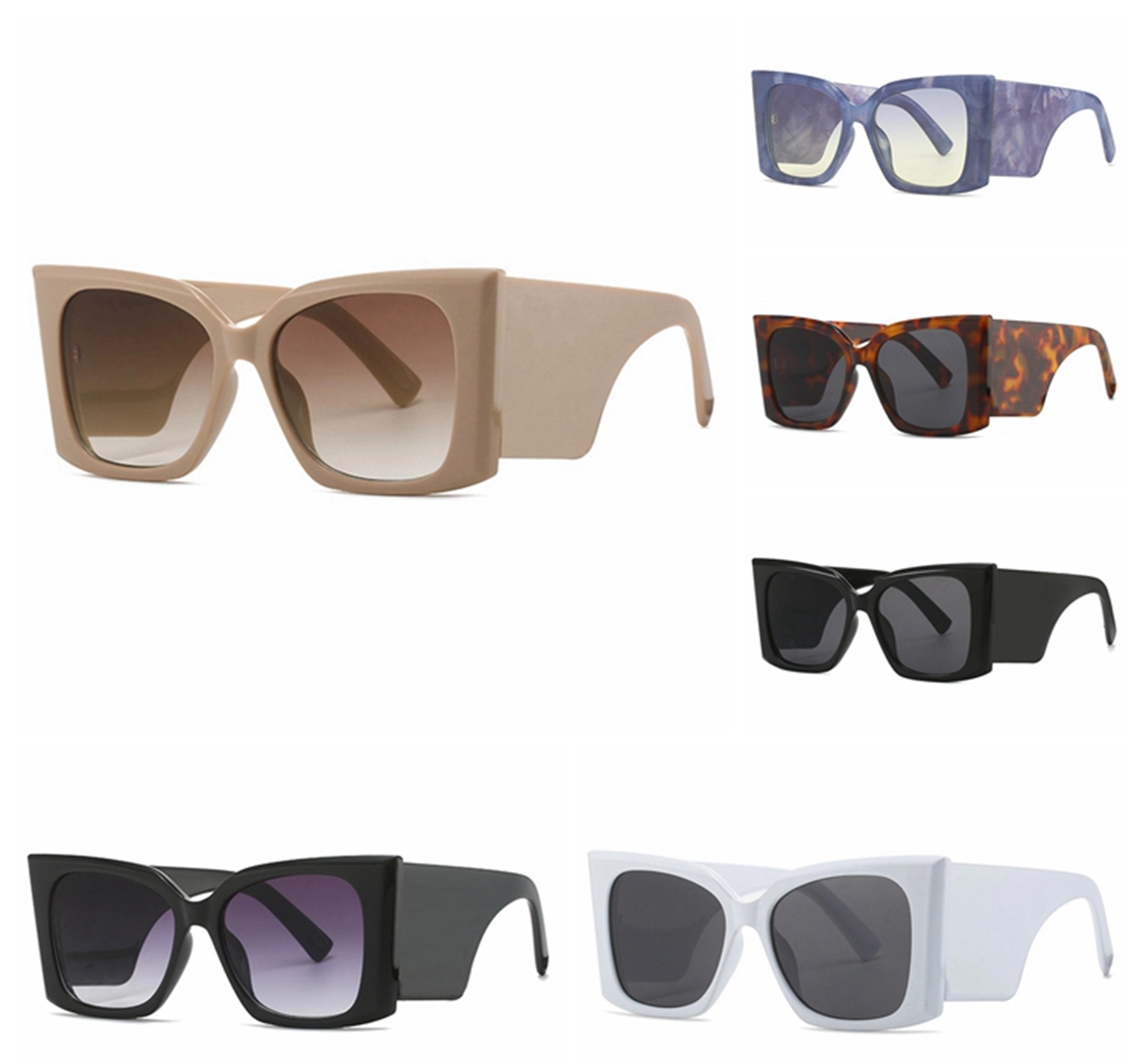UV400 Cat Eye Large Frame Sunglasses 2