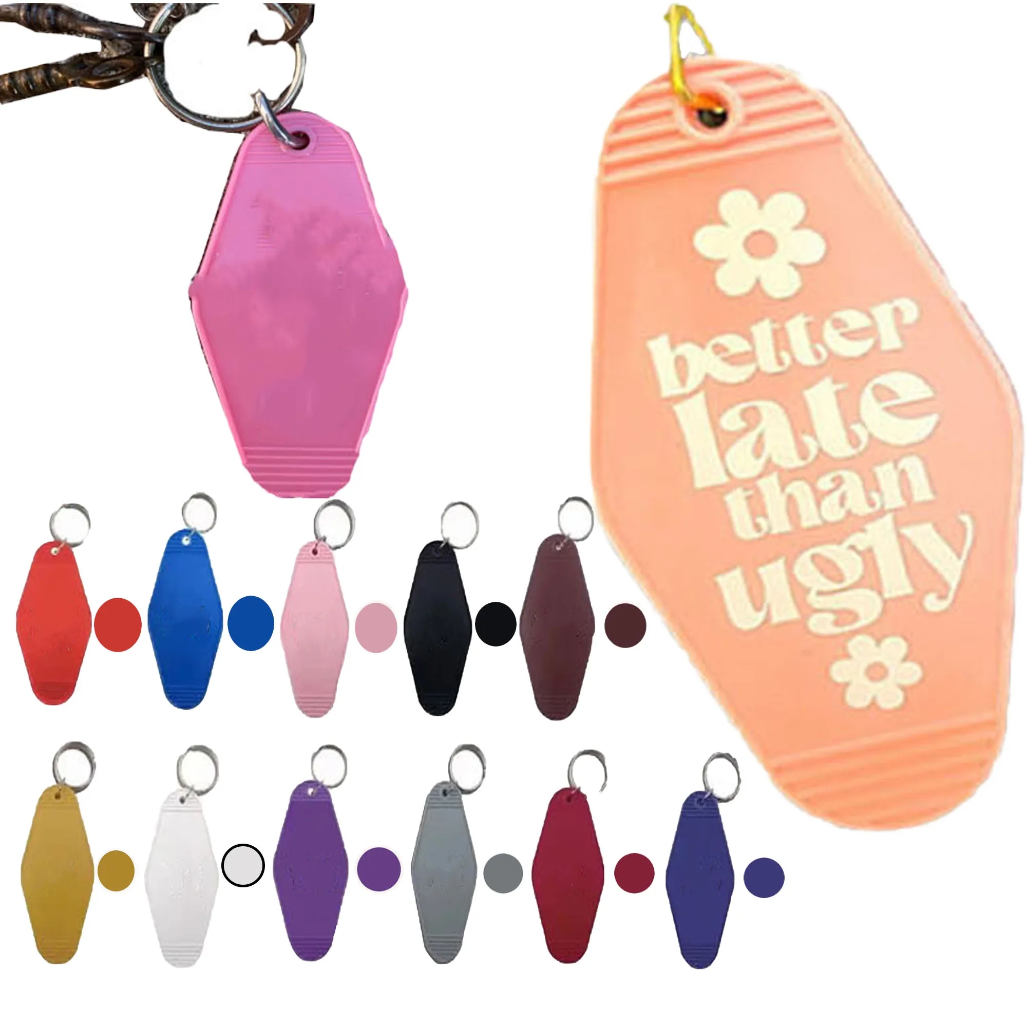 Spot Hotel Motel Keychain Full Color