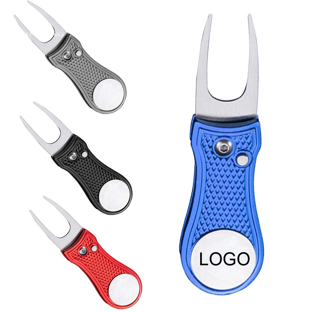 Foldable Golf Divot Tool - Full Color Imprint 1