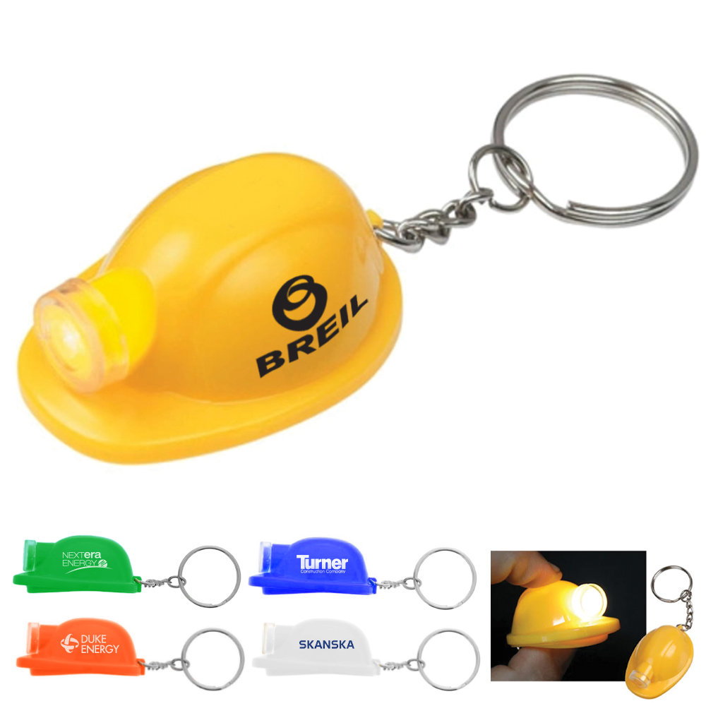 Safety Helmet Flashlight Keychain 8