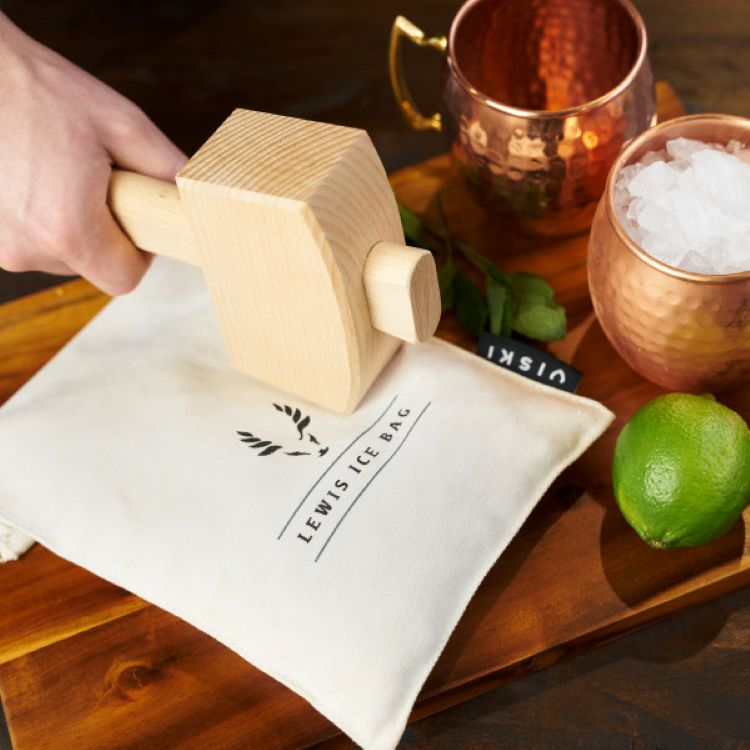 Viski® Lewis Ice Bag and Mallet 6