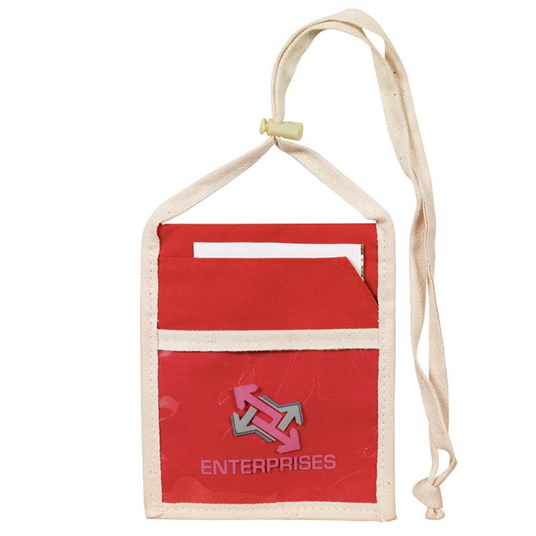 Eco Canvas Convention Neck Wallet 2