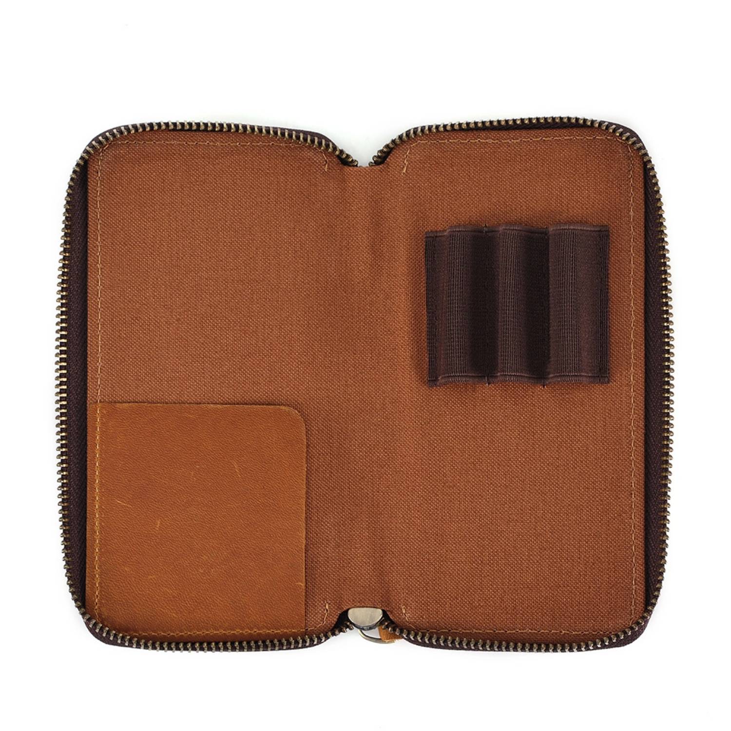 Genuine leather stationery box pencil case wallet 2