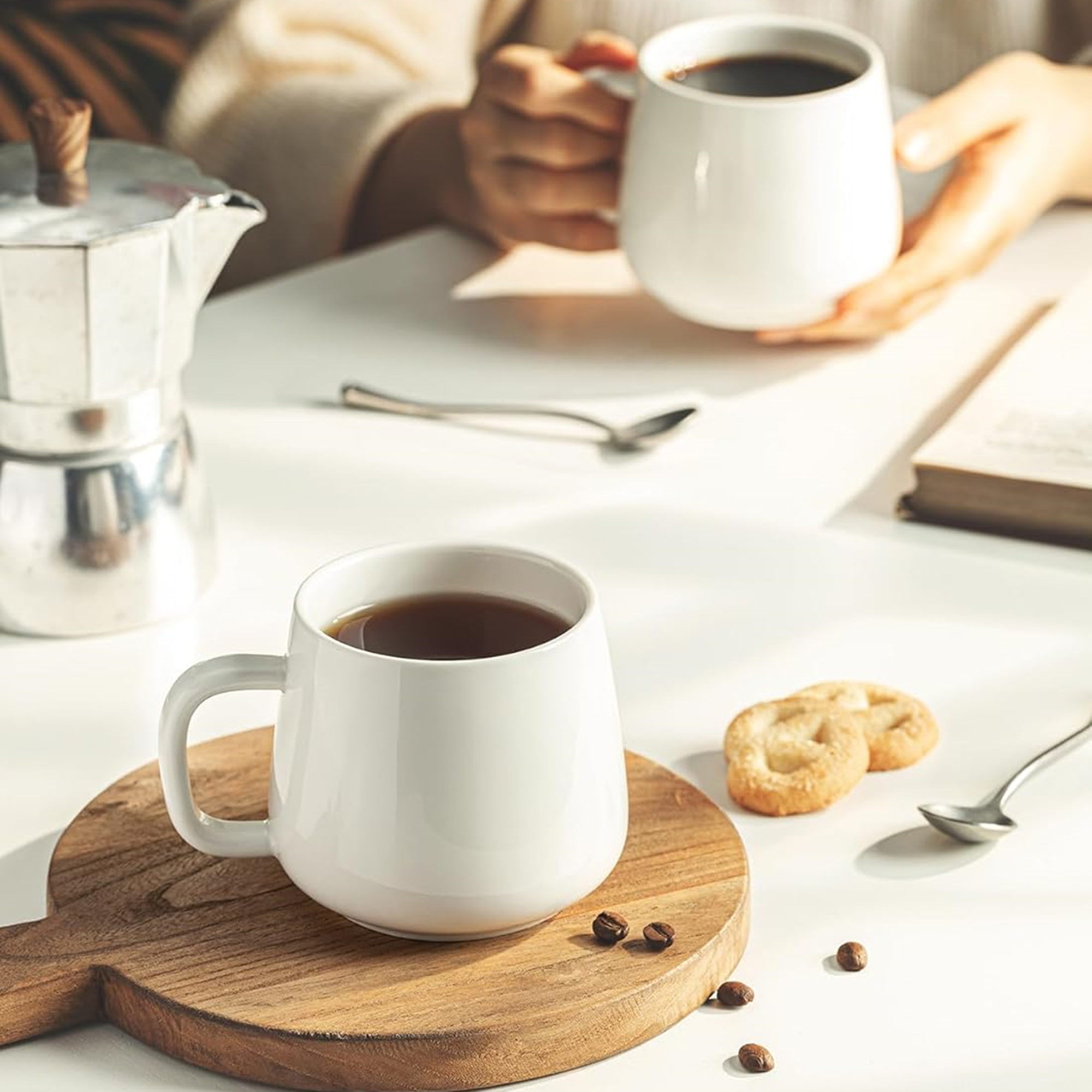 Porcelain Coffee Mug 12 oz 4