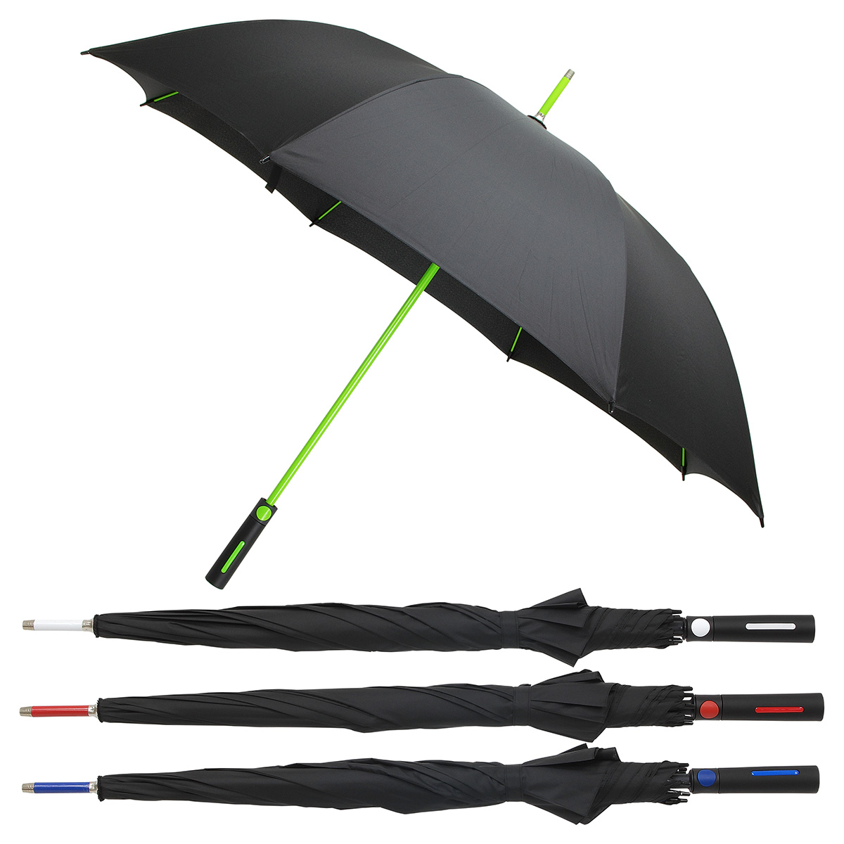 Parkside Auto-Open Umbrella with Contrasting Color Frame 6