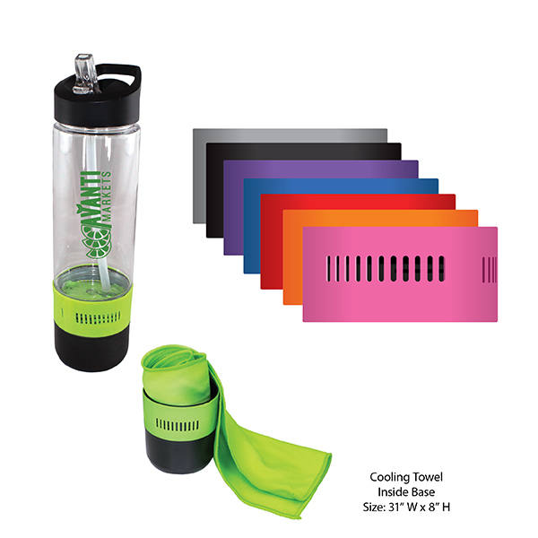 17 oz. Co-Poly Bottle with Cooling Towel 16