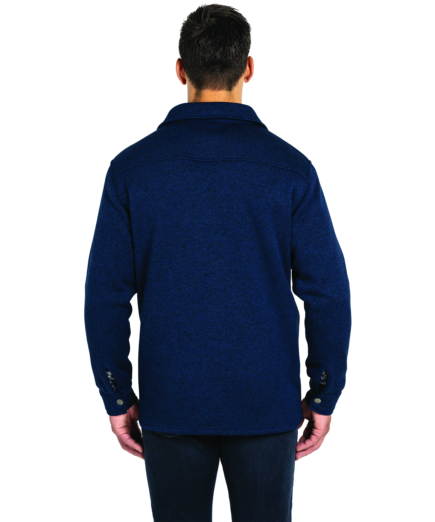 Heathered Fleece Snap Shacket 90