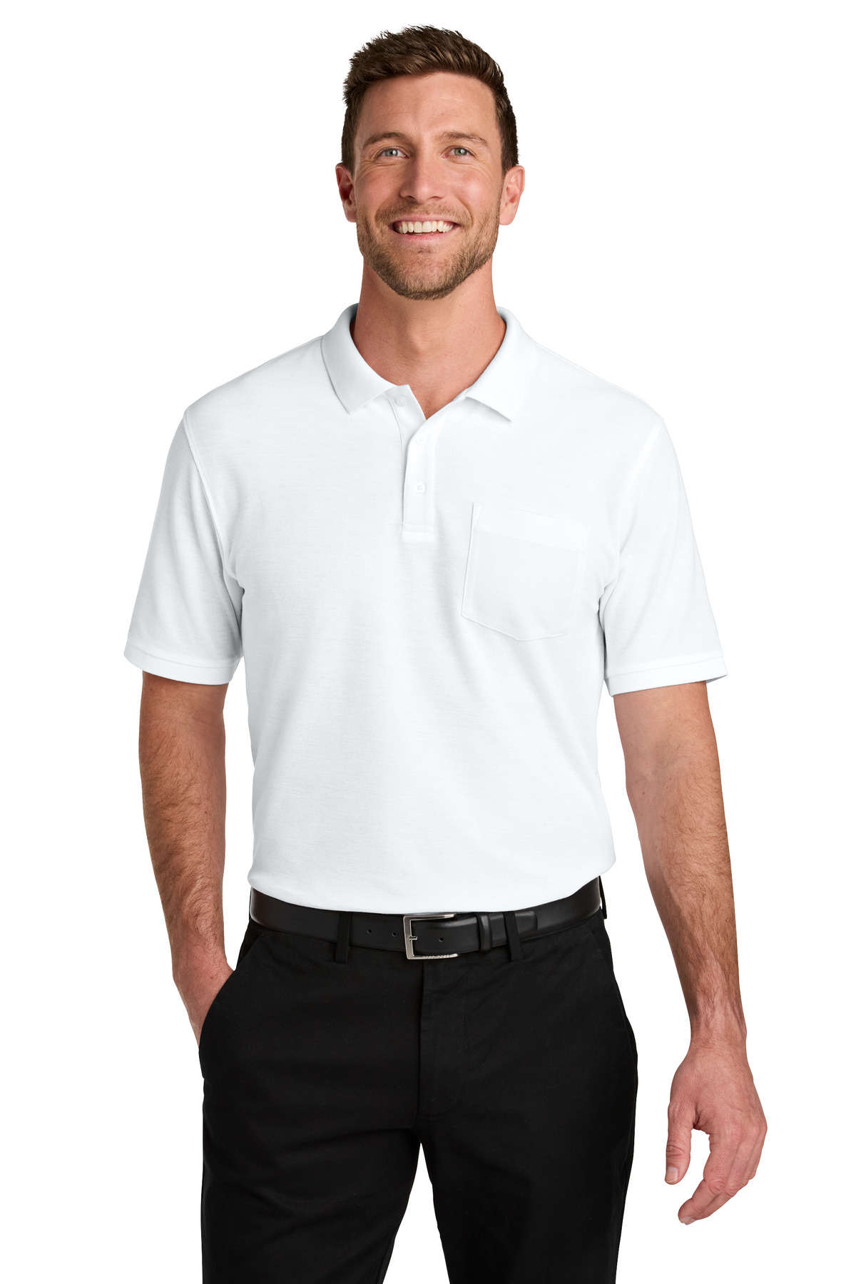 Port Authority Wearever Signature Pique Pocket Polo K200P 49