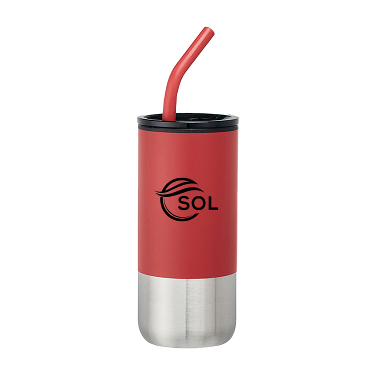 18oz Dillon Double Wall Plastic Straw Tumbler 21