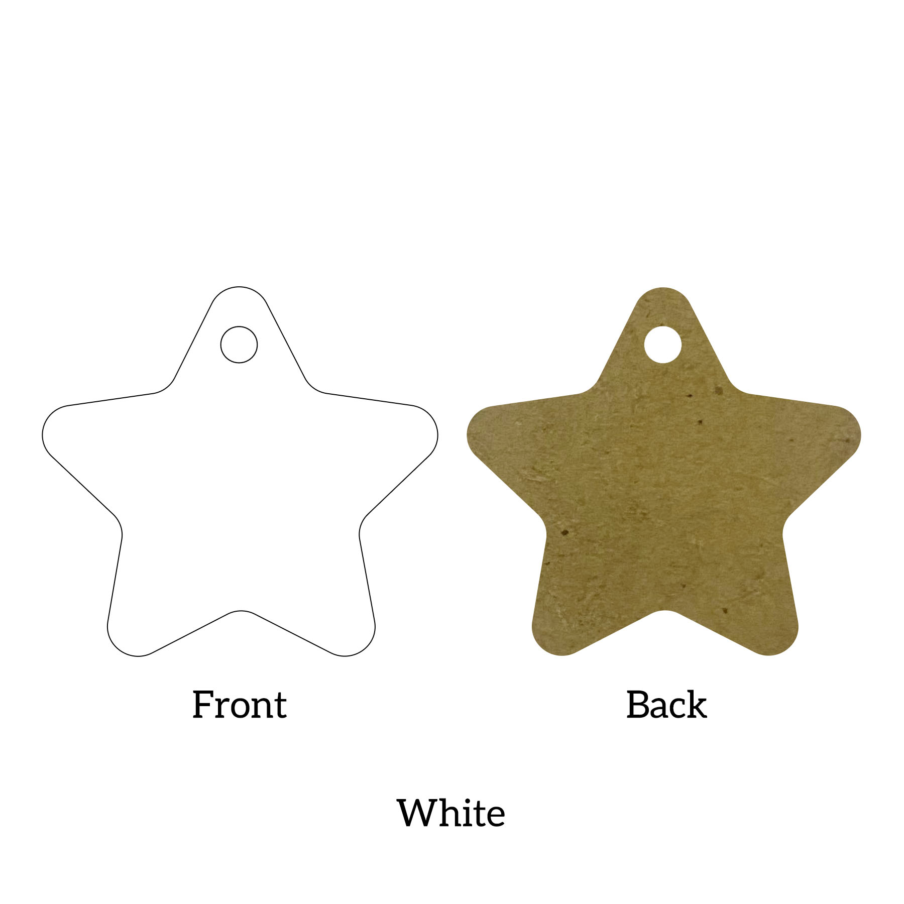 Free Shipping Solid Color Christmas Ornament - Star 22