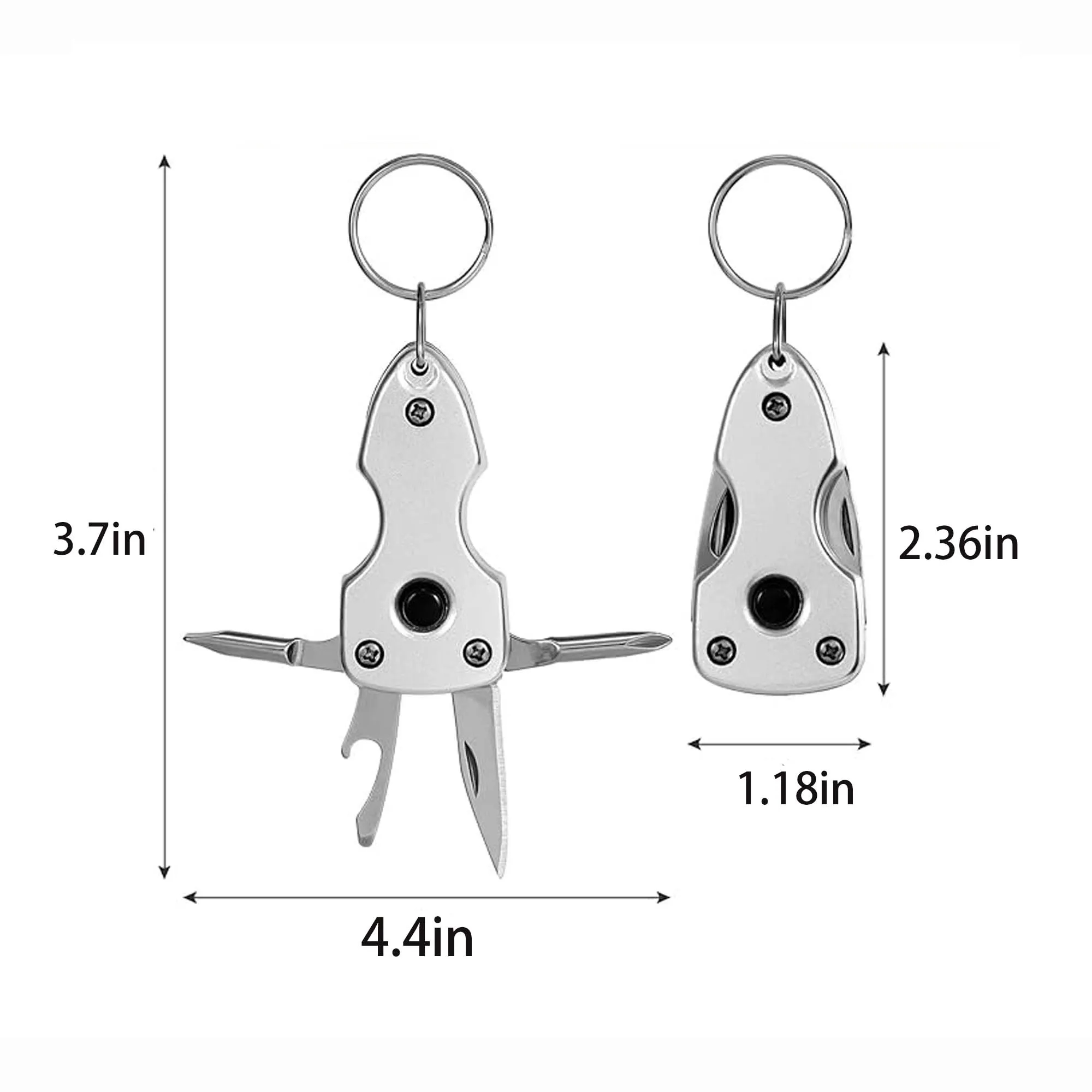 5 in 1 Multi Tool Keychain with LED Light 5