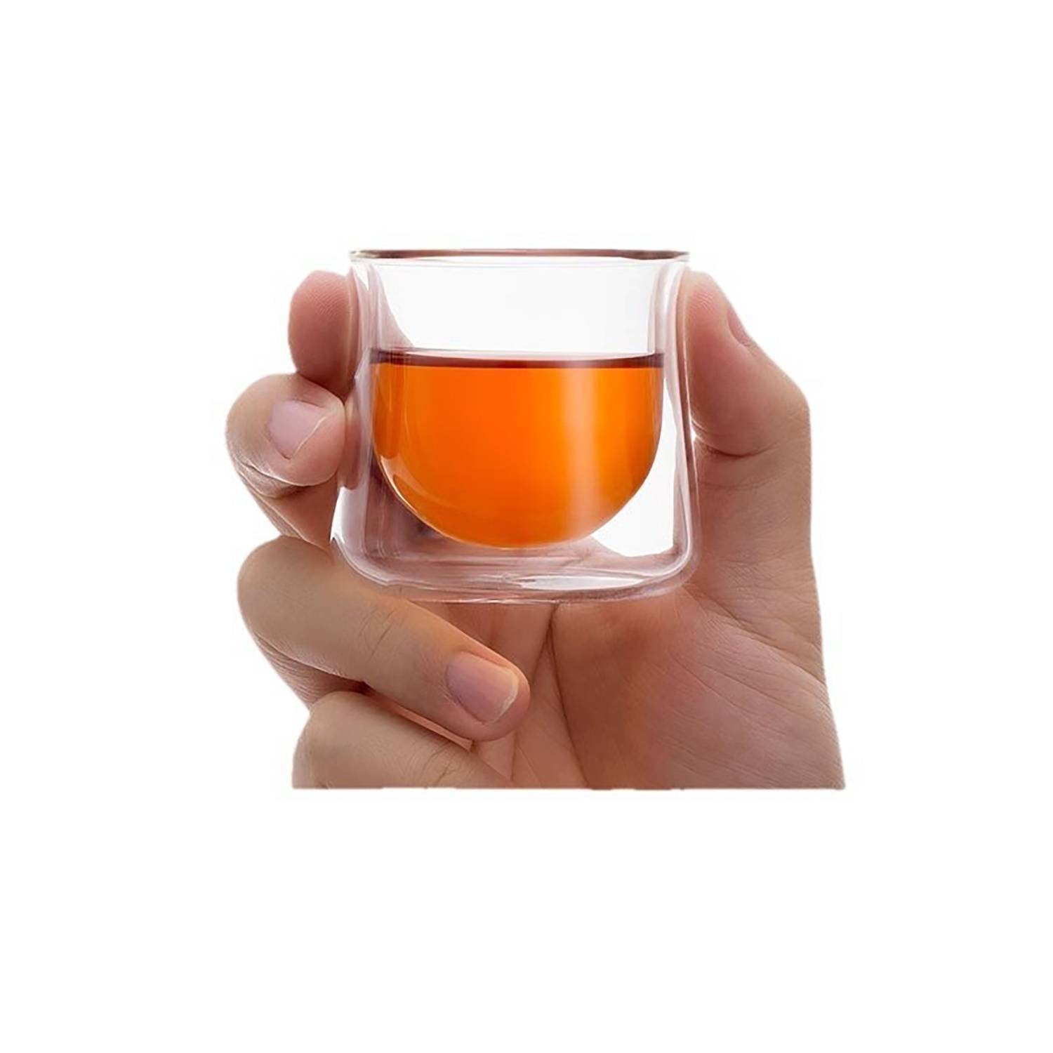 2 oz Double-Wall Insulated Glass Tea Cup 4