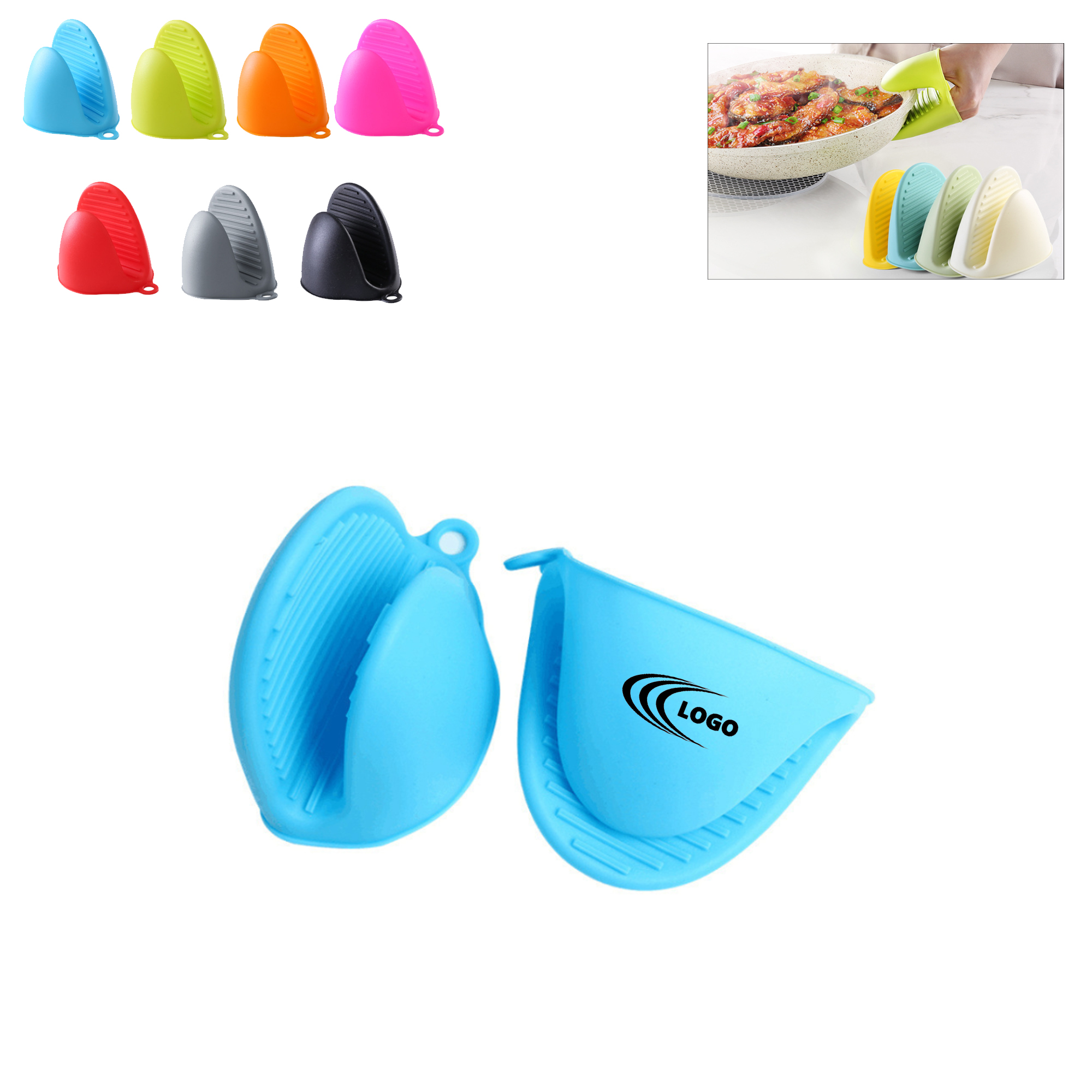 MOQ 50pcs Silicone Oven Mitts 1