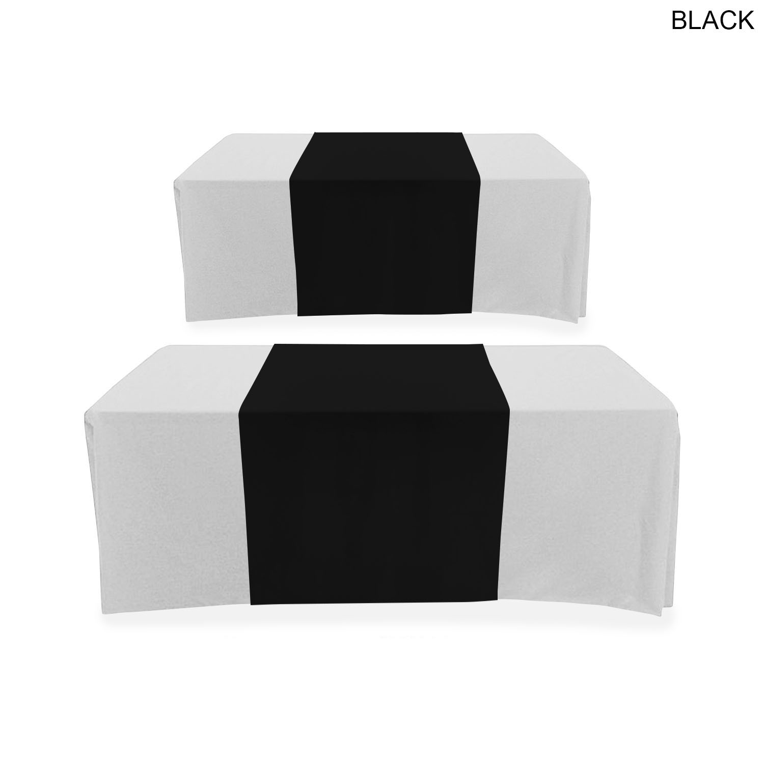 72 Hr Fast Ship - Polycotton Twill Table Runner, 30x90, Covers Front, Top and Back 4