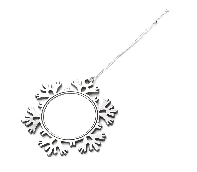 Zinc Alloy Single-Sided Christmas Ornament 2