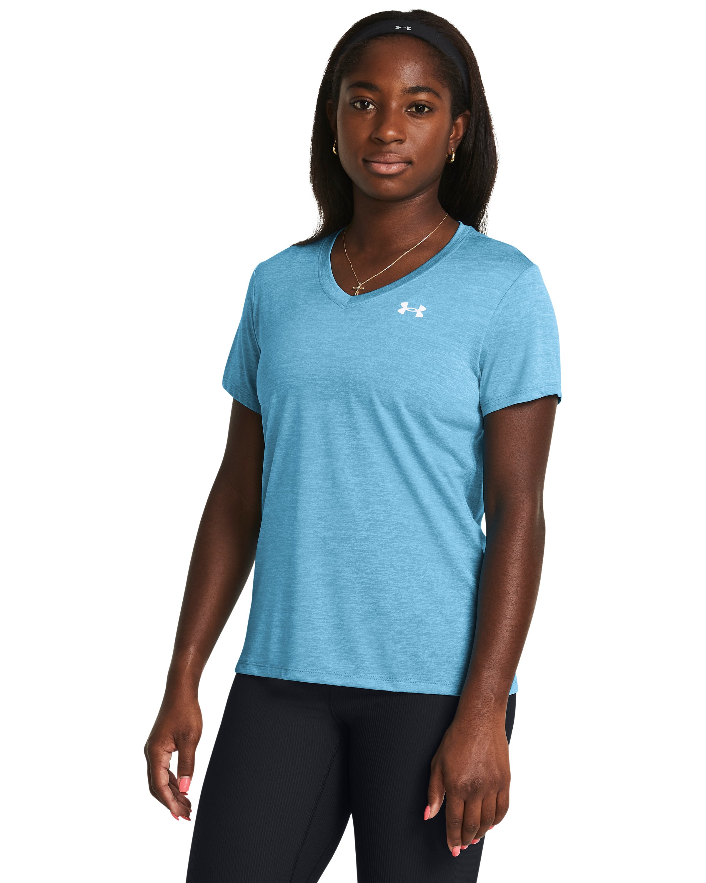 UA Tech Twist Women's V-Neck Short Sleeve 4