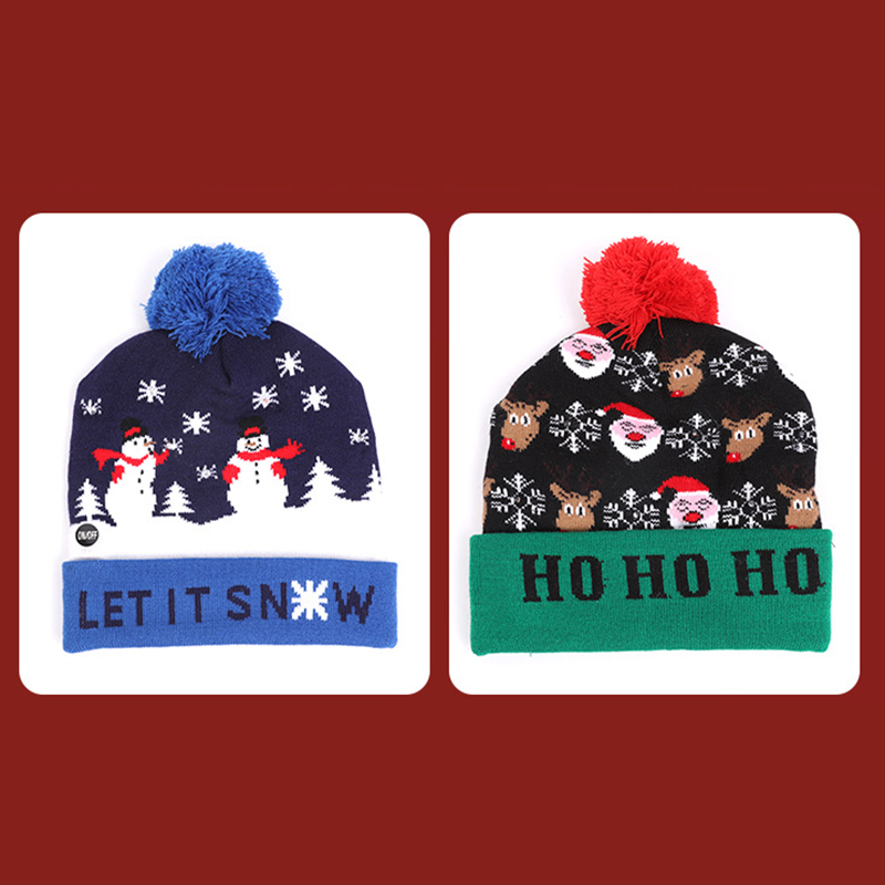 LED Christmas Holiday Hat for Unisex Kids Adults 21