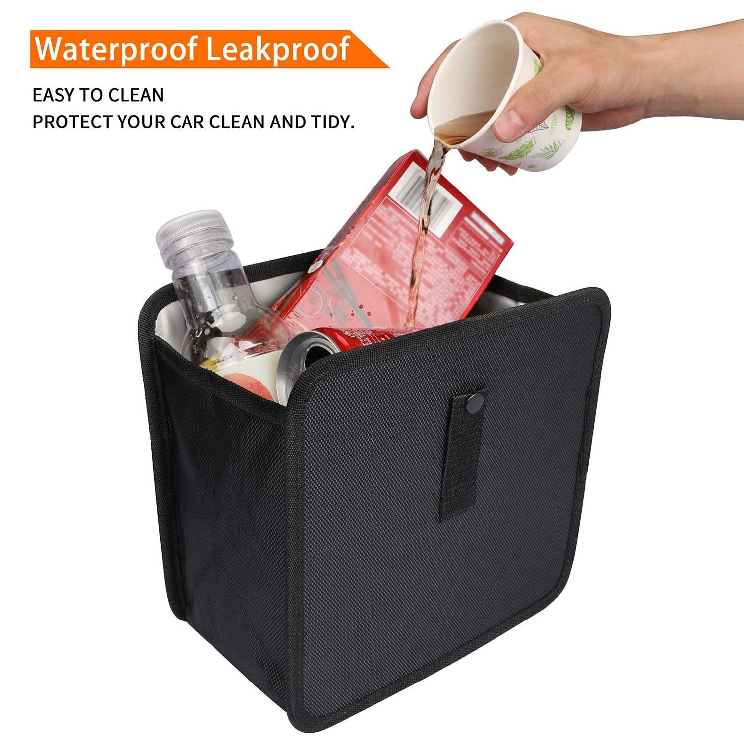 Oxford Foldable Car Garbage Can 7