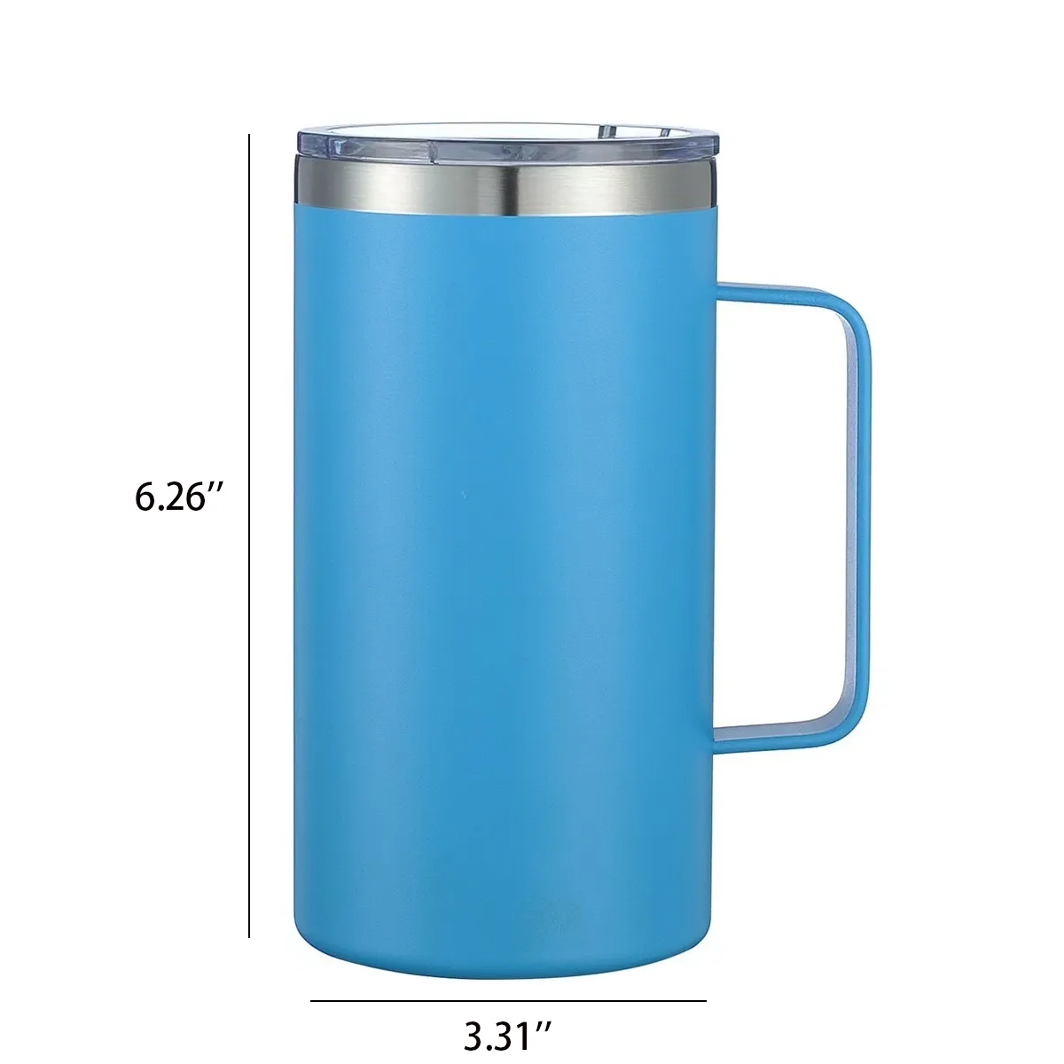 20OZ.304 Stainless Steel Vacuum Mug Office Coffee Cup 4